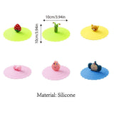 6PCS Silicone Tea Cup Lids Leak Proof Dustproof Universal Drink Covers for Mugs - Side View