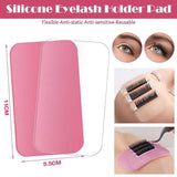 Eyelash Silicone Pad Stand Eyelash Extensions Accessories Lashes Holder Pad Au - Transparent