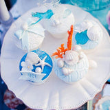 Mermaid Tail Sea Shell Silicone Cake Fondant Sugarcraft Mould Chocolate Mold - Hexagon - Side View