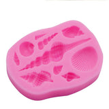 Mermaid Tail Sea Shell Silicone Cake Fondant Sugarcraft Mould Chocolate Mold - Hexagon - Rear View