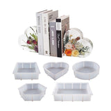 New Large Crystal Epoxy Resin Mold Geometry Cube Specimen Love Heart Round Mould - Round