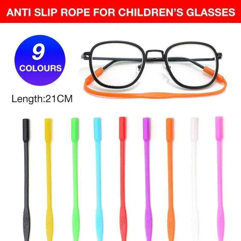 Silicone Reading Glasses Band Cord 21cm for Eyewear Stability - Black