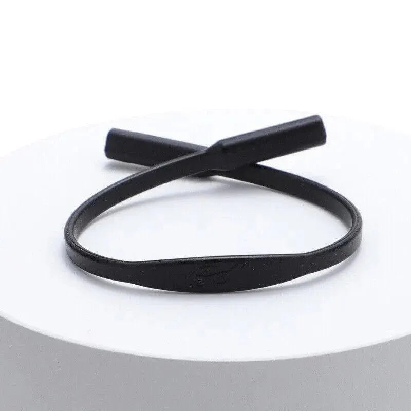 Silicone Reading Glasses Band Cord 21cm for Eyewear Stability - Black