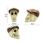 Artificial Fake Skull Head Bone Aquarium Ornament Fish Tank Decoration - Pirate