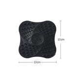 Sink Trap Filter Hair Catcher Shower Bath Cover Basin Stopper Drain Strainer - Black