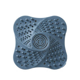 Sink Trap Filter Hair Catcher Shower Bath Cover Basin Stopper Drain Strainer - Blue - Close-Up Angle