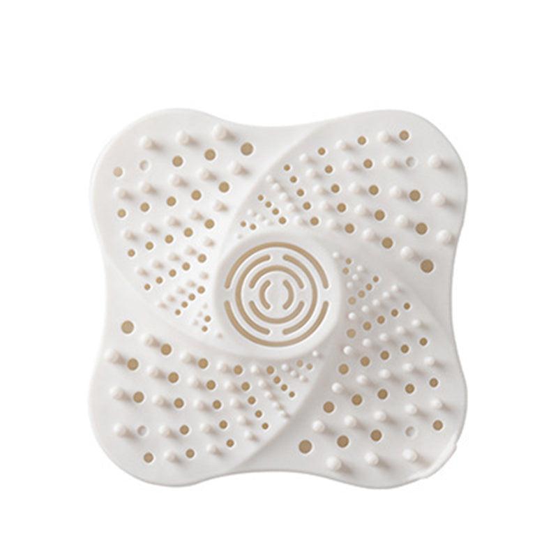 Sink Trap Filter Hair Catcher Shower Bath Cover Basin Stopper Drain Strainer - White