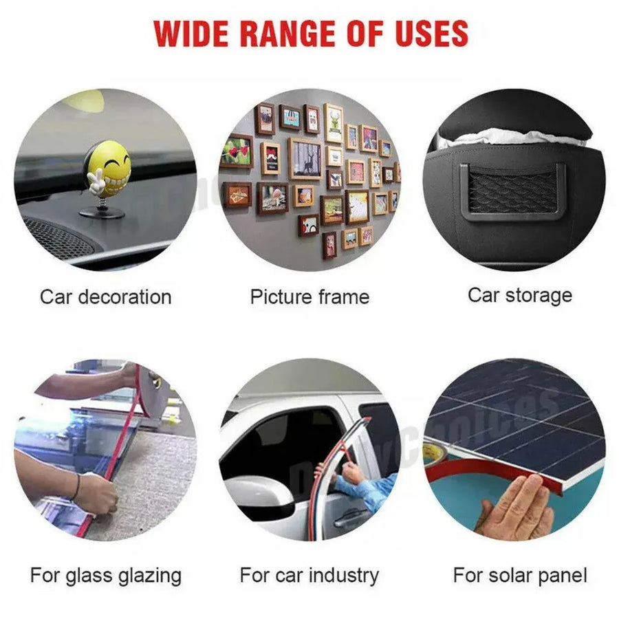 Vehicle 3M Strong Permanent Double Sided Super Sticky Versatile Roll Tape Craft - 20mm