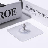 10X Punch-Free Adhesive Wall Hanging Hooks - 6mm - Top-Down View