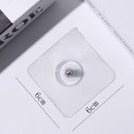10X Punch-Free Adhesive Wall Hanging Hooks - 8mm