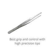 Kitchen Tweezers Silver Garden Tweezer For Professional Use Craft Home Long Au - CR 20cm - Side View