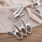 Large Stainless Steel Clothes Pegs Hanging Clip Laundry Windproof Clamp - 12cm *12 PCS