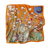 Square Silk Feel Satin Scarf Small Vintage Head Neck Hair Tie Band Women Elegant - 15 - Extra Image