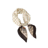 Square Silk Feel Satin Scarf Small Vintage Head Neck Hair Tie Band Women Elegant - 15 - Extra Image