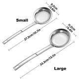 Oil Separator Spoon Mesh Fine Hole Filter Degreasing Residue Cooking Tool - Samll - Side View