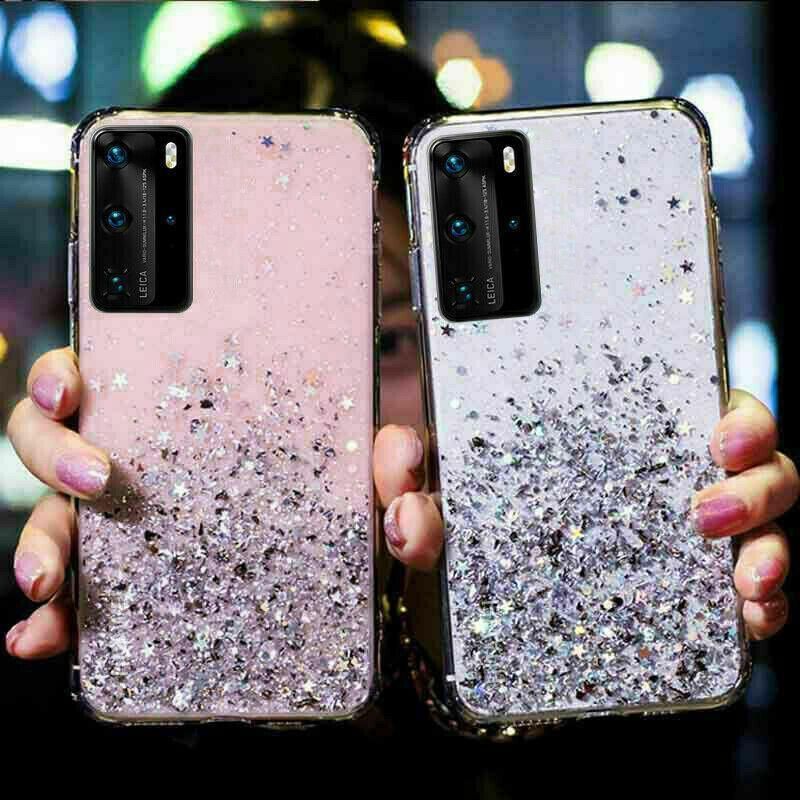 For Samsung Galaxy S20 Fe S21 Ultra S20 Shockproof Bling Glitter Soft Case Purple - For Samsung Note20