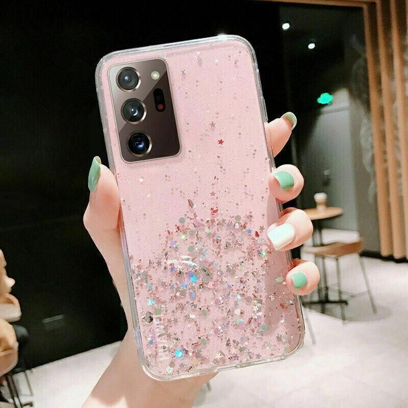 For Samsung Galaxy S20 Fe S21 Ultra S20 Shockproof Bling Glitter Soft Case Purple - For Samsung Note20Ultra