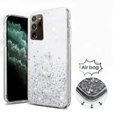 For Samsung Galaxy S20 Fe S21 Ultra S20 Shockproof Bling Glitter Soft Case Purple - For Samsung Note20Ultra