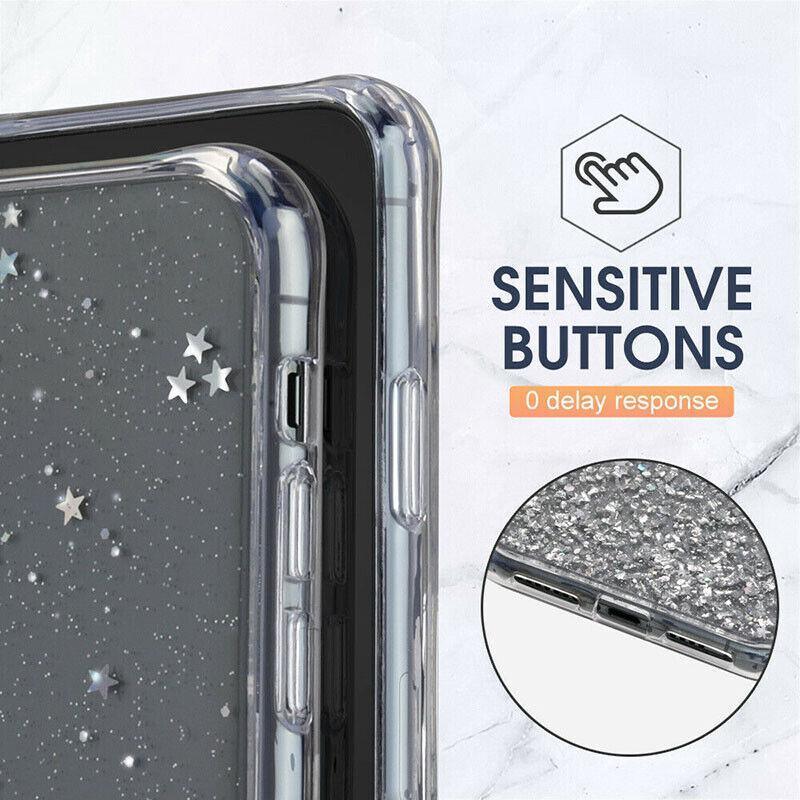 For Samsung Galaxy S20 Fe S21 Ultra S20 Shockproof Bling Glitter Soft Case Purple - For Samsung S21Ultra/S30Ultra