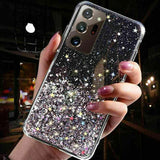For Samsung Galaxy S20 Fe S21 Ultra S20 Shockproof Bling Glitter Soft Case Purple - For Samsung S8+
