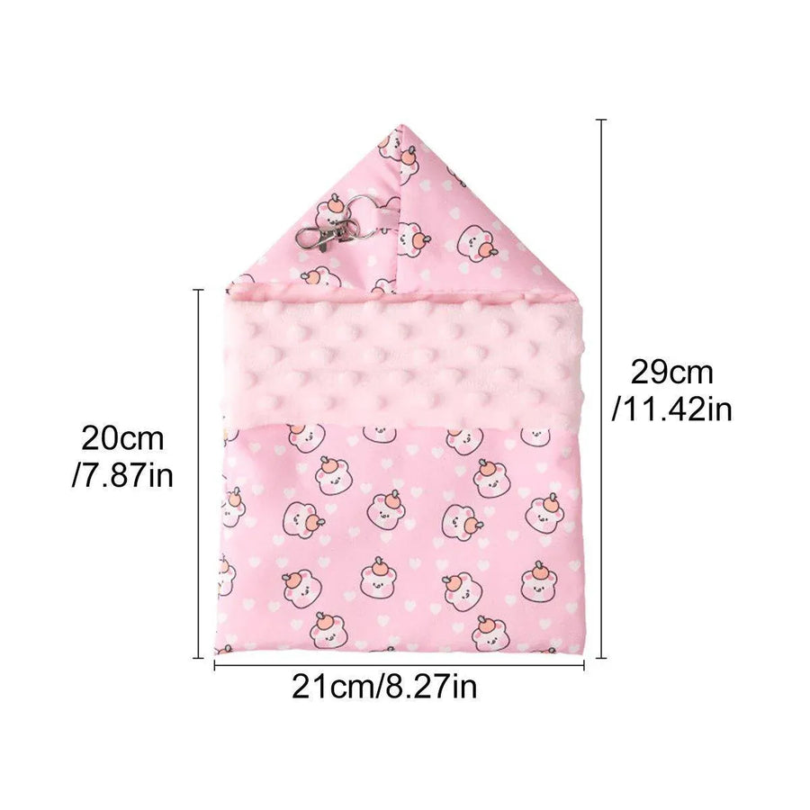 Lightweight Summer Cotton Sleeping Bag Nest Hamsters Small Pets Nest Hammock - Blue