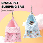Lightweight Summer Cotton Sleeping Bag Nest Hamsters Small Pets Nest Hammock - Pink