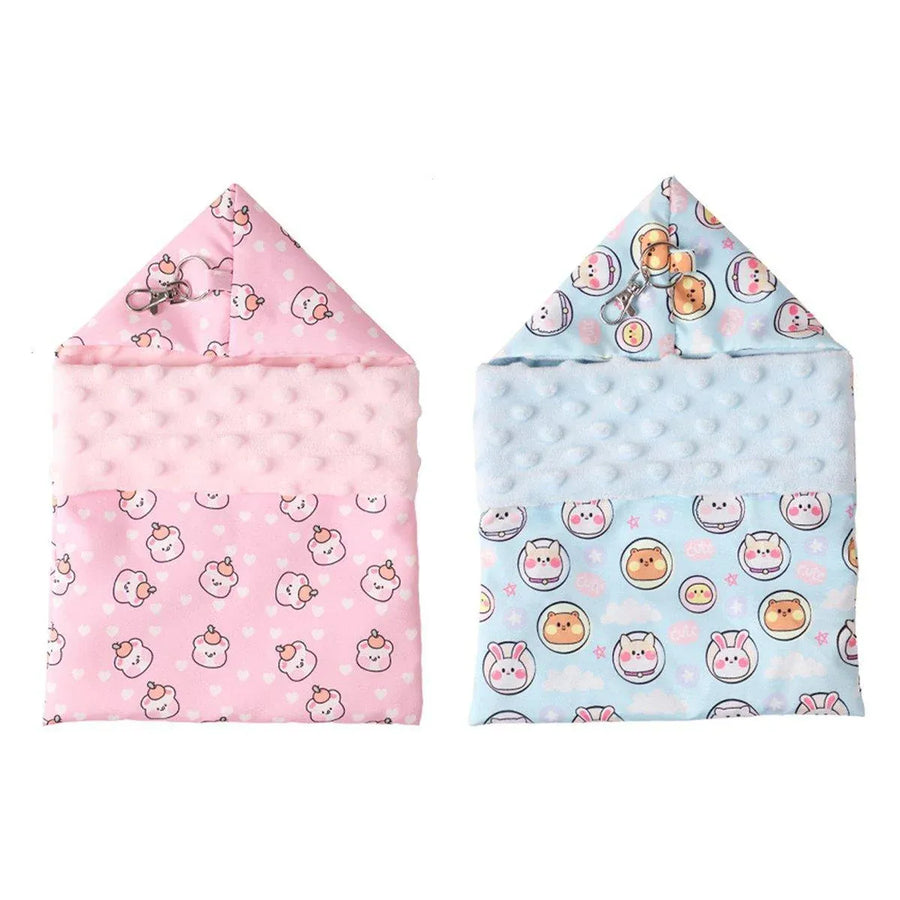 Lightweight Summer Cotton Sleeping Bag Nest Hamsters Small Pets Nest Hammock - Pink
