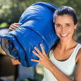 Outdoor Sleeping Bags Single Sleeping Bag Camping Hiking Winter Thermal Au Stock - Top-Down View