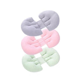 Adjustable Maternity Nursing Pillow Support Cushion for Pregnancy Sleep - Pink - Front View