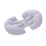 Adjustable Maternity Nursing Pillow Support Cushion for Pregnancy Sleep - Pink - Close-Up Angle