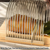 Multifunction Kitchen Bread Toast Slicer Potato Cheese Baking Cutter Divider - 45-Degree Angle