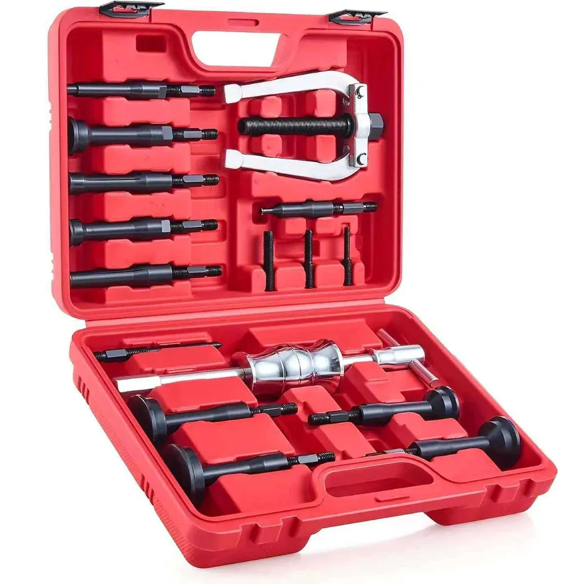 16PCS Inner Bearing Puller Set Slide Hammer Blind Hole Remover Kit