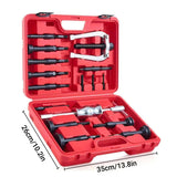 16PCS Inner Bearing Puller Set Slide Hammer Blind Hole Remover Kit - Side View