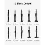 16PCS Inner Bearing Puller Set Slide Hammer Blind Hole Remover Kit - Rear View