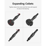 16PCS Inner Bearing Puller Set Slide Hammer Blind Hole Remover Kit - Low Angle