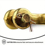 4pcs Sheep Horn Grab Hooks Slide Hooks Chain Link Hooks Heavy Duty Hanging Tools - 45-Degree Angle