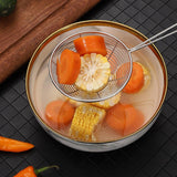 3X Stainless Steel Slotted Filter Spoon MilkTea Kitchen Tool OilSkimmer Strainer - Extra Image