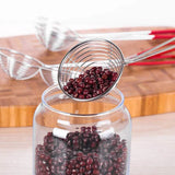 3X Stainless Steel Slotted Filter Spoon MilkTea Kitchen Tool OilSkimmer Strainer - Extra Image