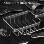 Multifunctional Faucet Shelf Kitchen Storage Sink Draining Basket Household Rack - Grey