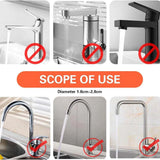 Multifunctional Faucet Shelf Kitchen Storage Sink Draining Basket Household Rack - Grey - Close-Up Angle