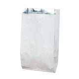 Aluminum Foil Lined Chips Bbq Chicken Paper Bags Disposable Greaseproof Takeaway - 12*4*21.5-500PCS - Rear View