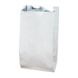Aluminum Foil Lined Chips Bbq Chicken Paper Bags Disposable Greaseproof Takeaway - 12*4*21.5-500PCS