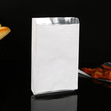 Aluminum Foil Lined Chips Bbq Chicken Paper Bags Disposable Greaseproof Takeaway - 16*4*31-500PCS - Side View