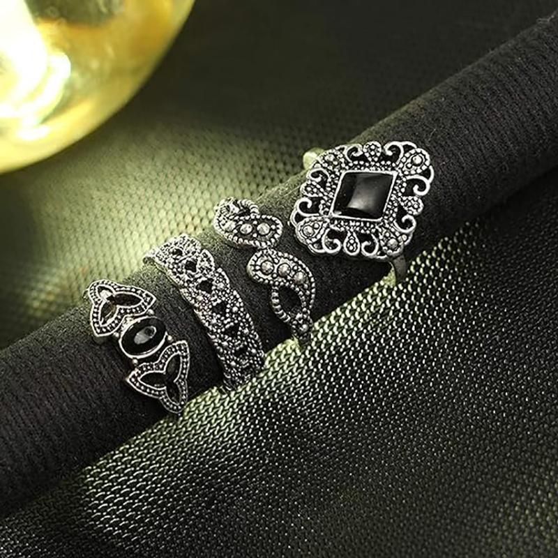 Elegant 15-Piece Boho VintageRing Set for Versatile Styling