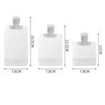 15PCS Reusable Cosmetic Travel Leakproof Pouch Set 30ml 50ml 100ml