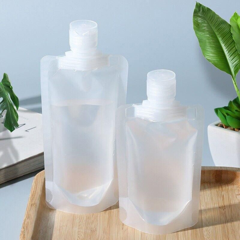 15PCS Reusable Cosmetic Travel Leakproof Pouch Set 30ml 50ml 100ml