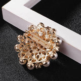 Fashion Women Crystal Simulated Pearl Brooch Pin Wedding Party Jewelry Decor - B07008 - Extra Image
