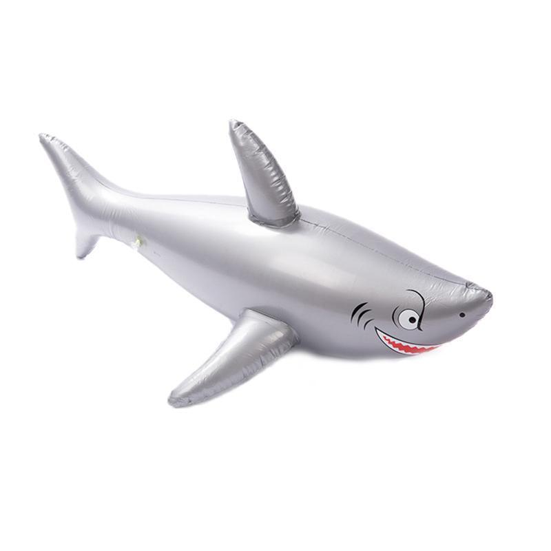 Inflatable Shark Pool Rider Float Toy for Swimming and Water Fun