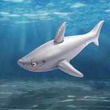Inflatable Shark Pool Rider Float Toy for Swimming and Water Fun - 45-Degree Angle