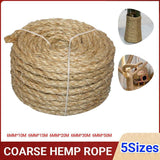 Versatile Natural Sisal Rope 6mm Thick Twine 10M-50M for Crafts - 6MM*20M